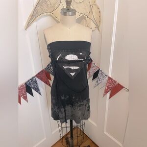 Salvage Brand Superman Logo Corset Dress (Size L)